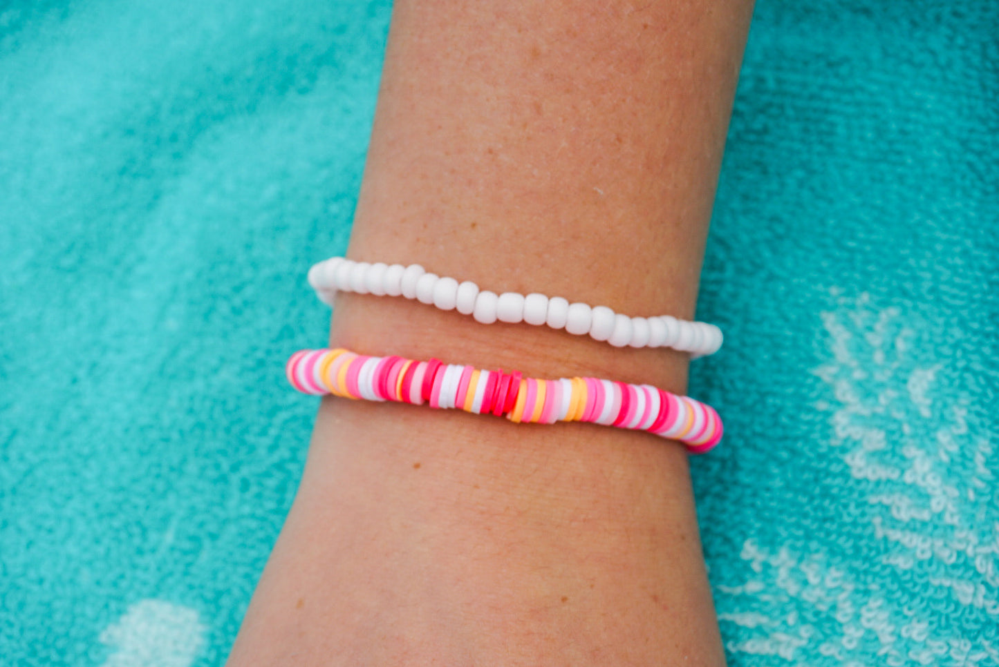 Preppy Girl Clay bead bracelet set