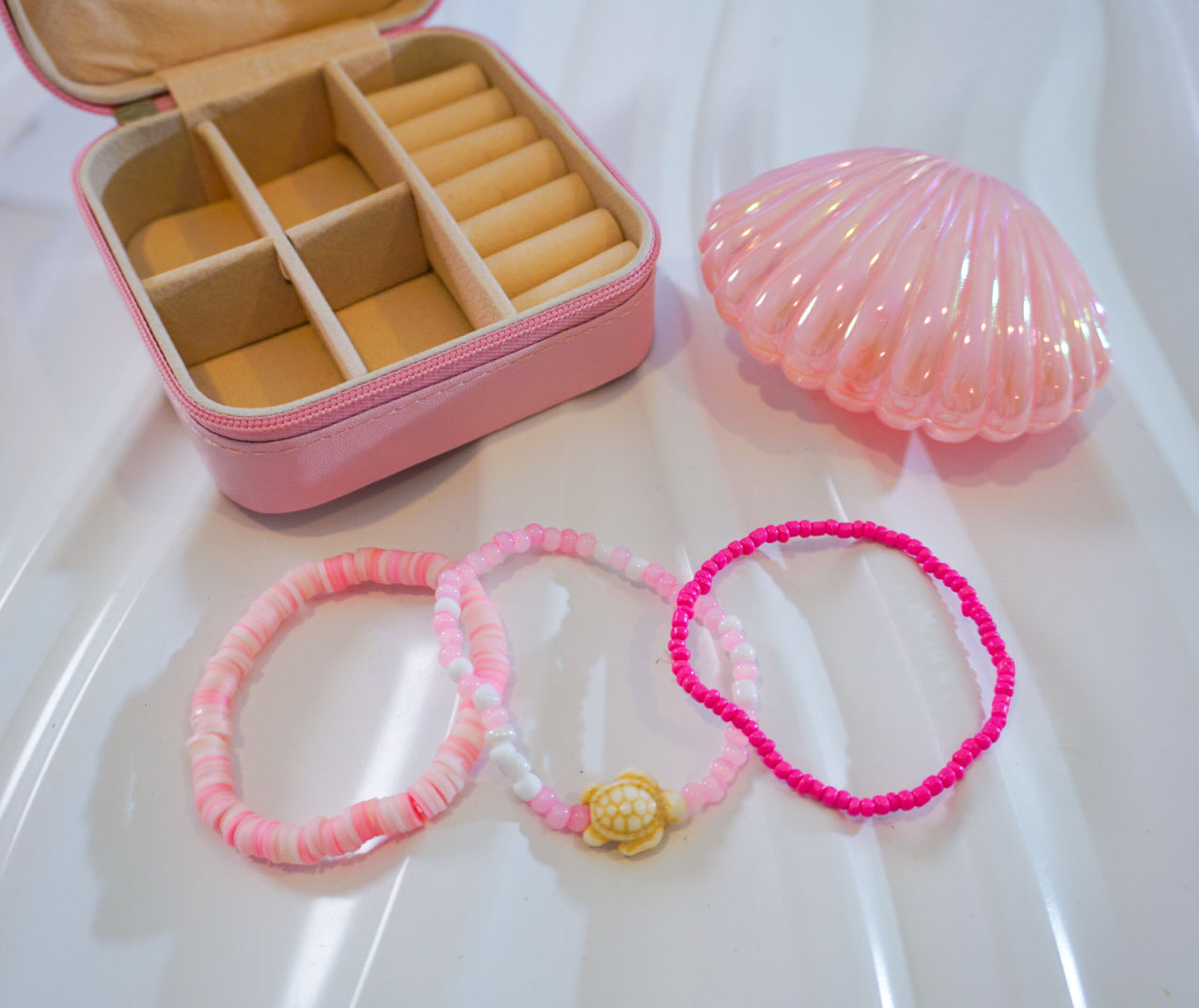 Preppy Pink bracelet Shell Bundle