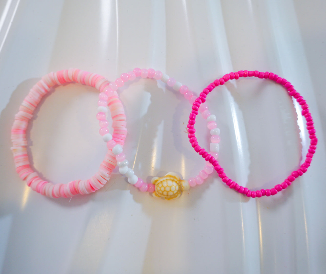 Preppy Pink bracelet Shell Bundle