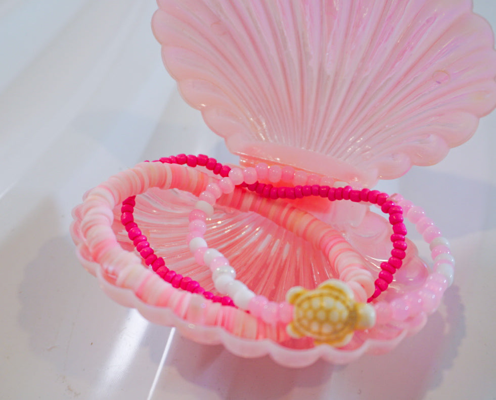 Preppy Pink bracelet Shell Bundle